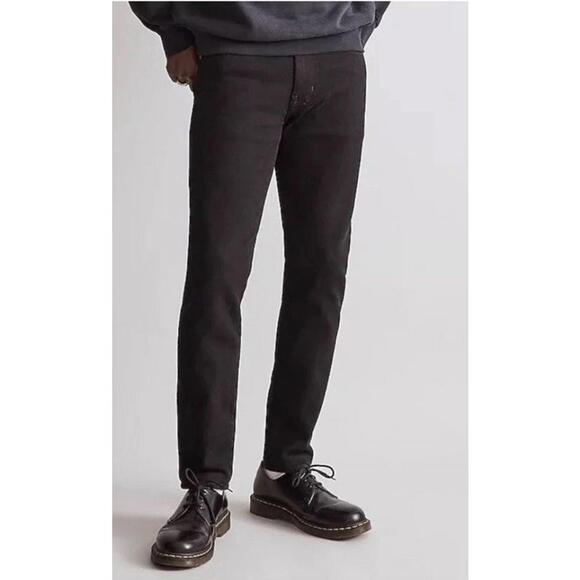 NWT Made well Mens Athletic Slim Black Jeans Size 40x 32 Flex Denim Coolmax